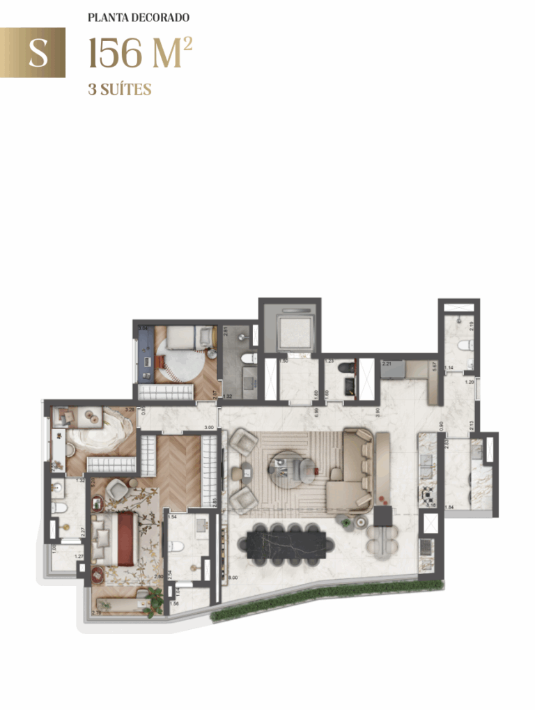 156M² - 3 SUÍTES