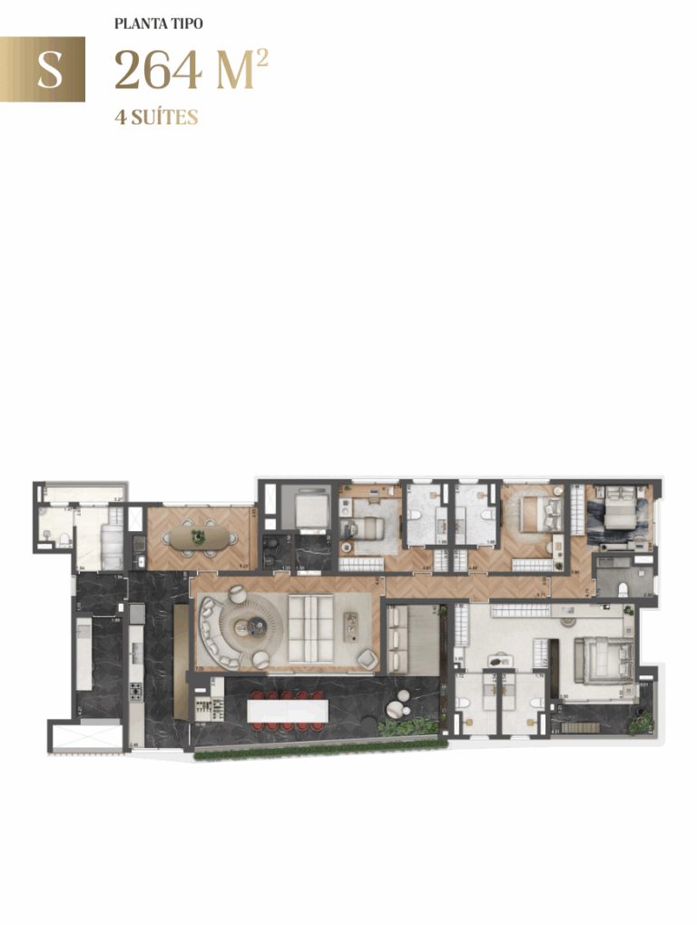 264M² - 4 SUÍTES